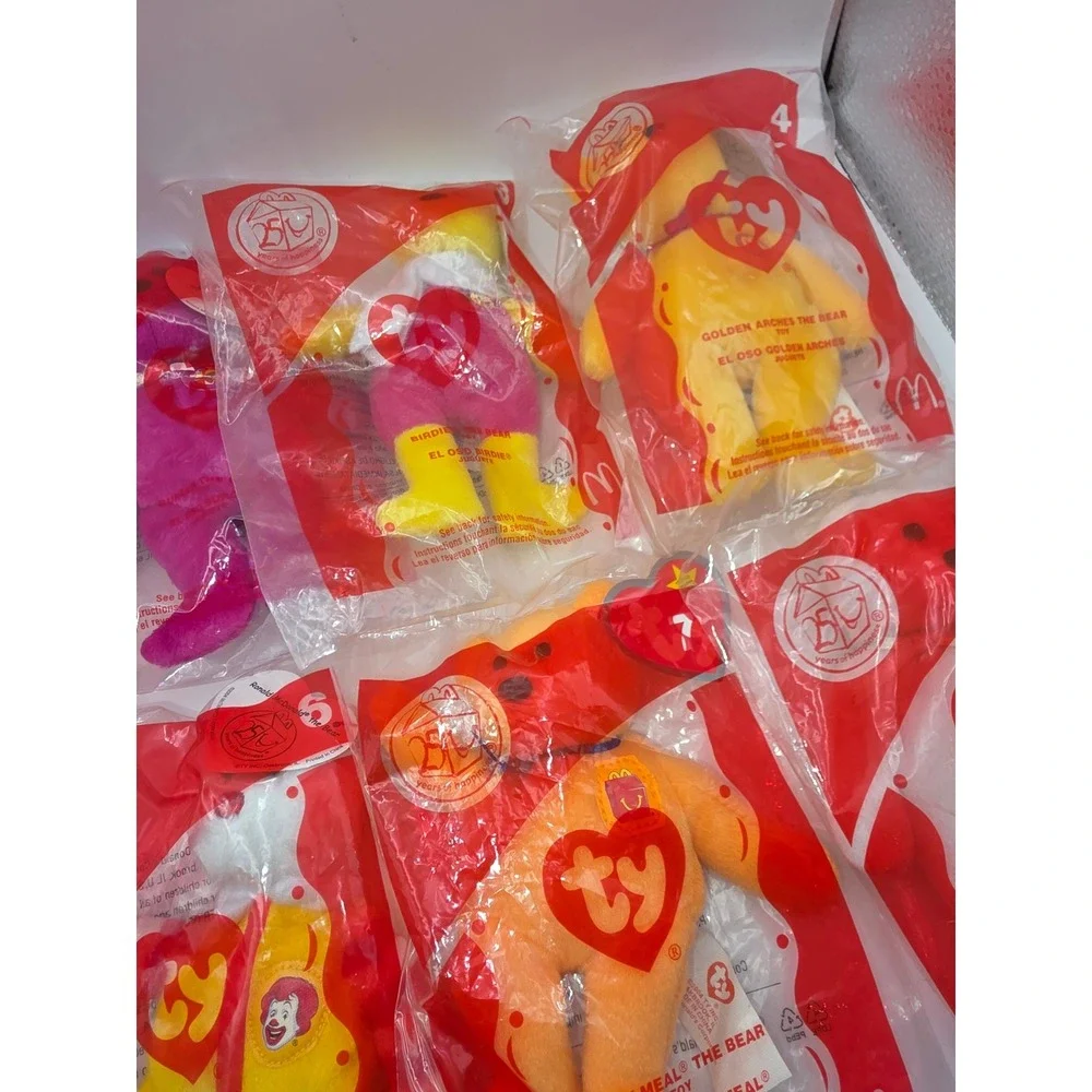 Lot 12 McDonald's Ty Teenie Beanie Babies 2000 25th Anniversary Sealed New NIP